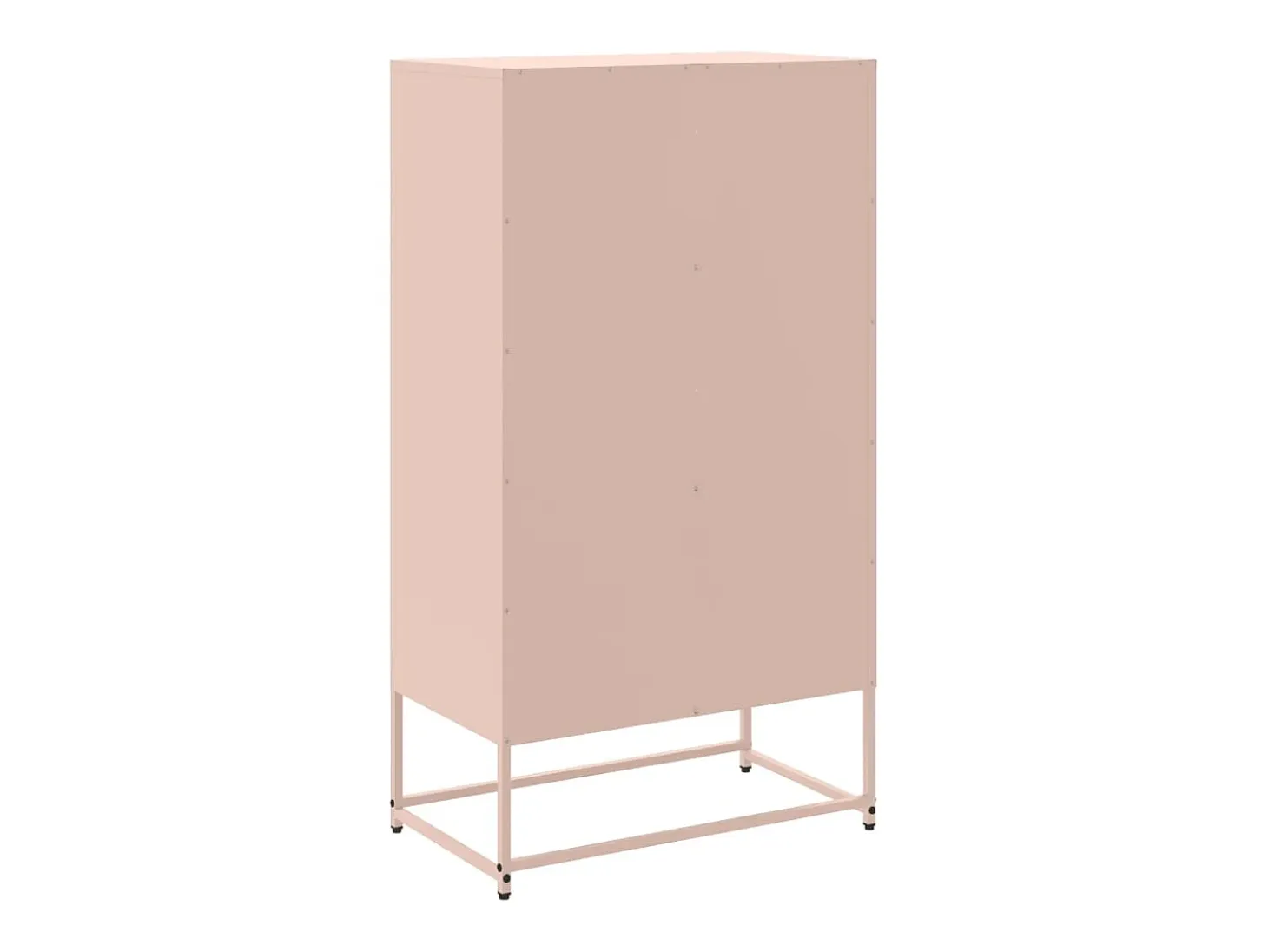 Aparador rosa 68,5x38,5x123,5 cm acero