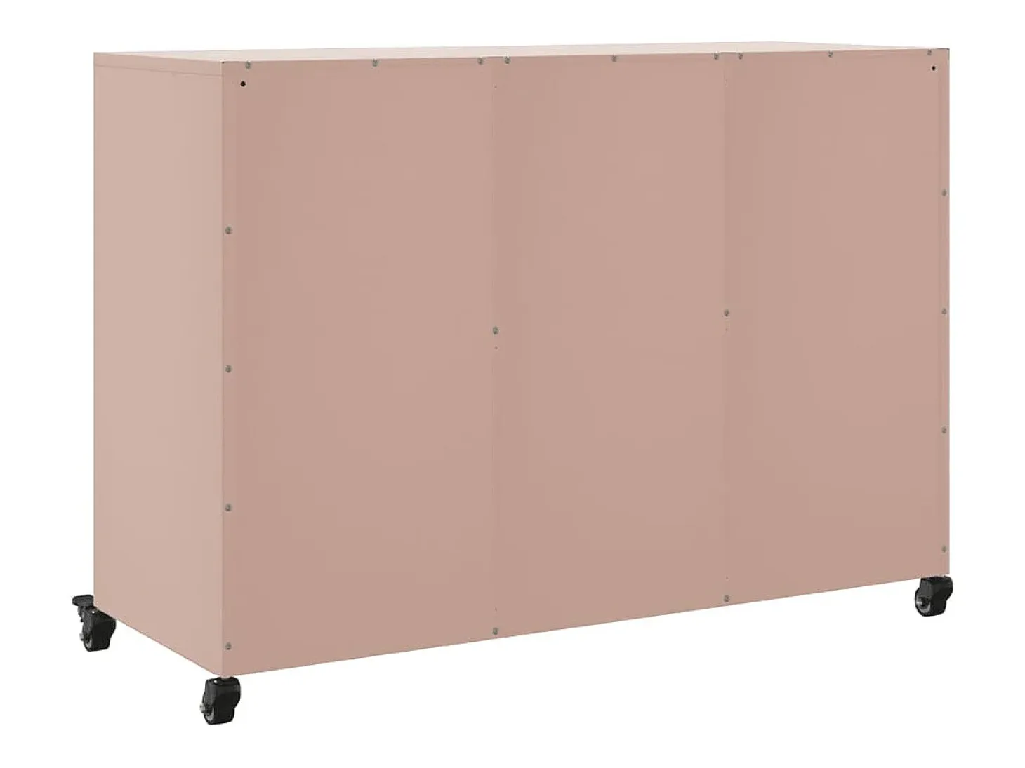 Aparador rosa 100,5x39x72 cm acero