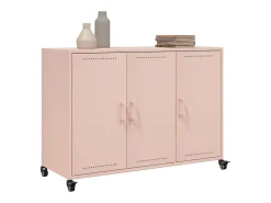 Aparador rosa 100,5x39x72 cm acero