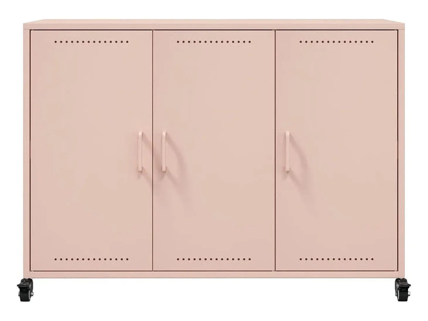 Aparador rosa 100,5x39x72 cm acero
