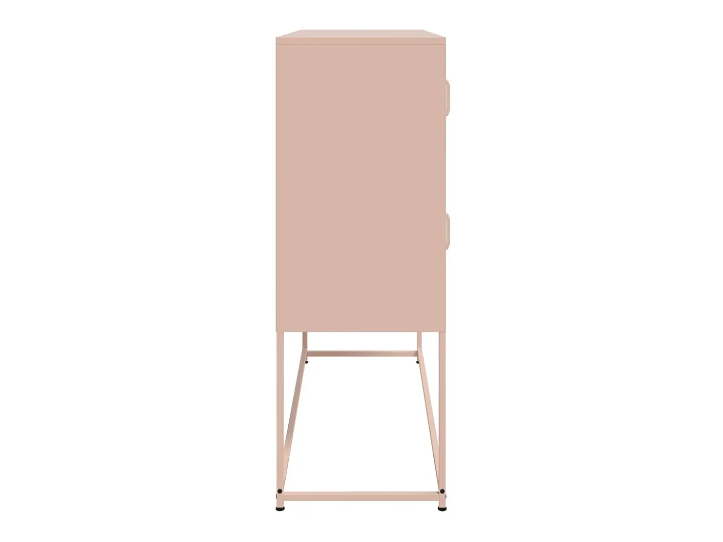 Aparador rosa 100,5x39x107 cm acero