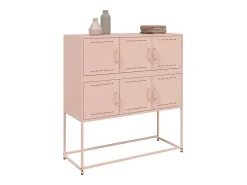 Aparador rosa 100,5x39x107 cm acero