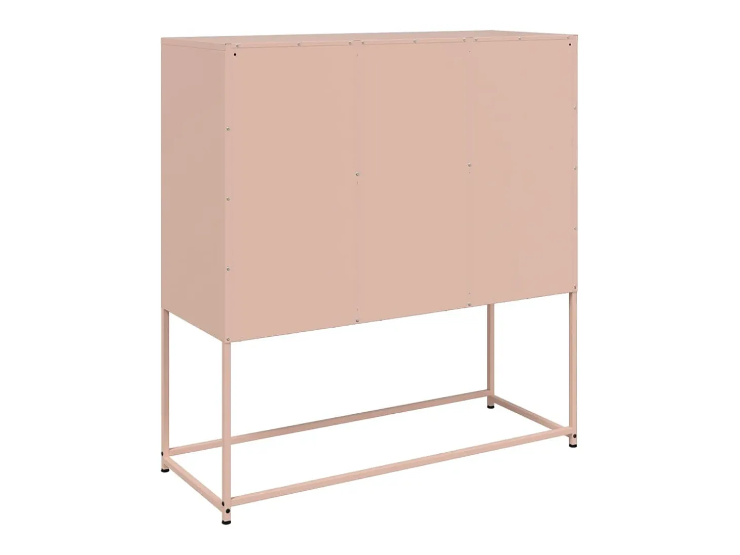 Aparador rosa 100,5x39x107 cm acero