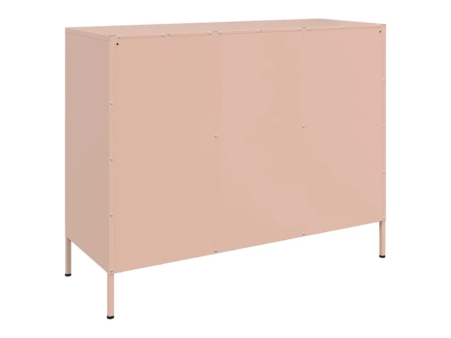 Aparador rosa 100,5x39x79 cm acero