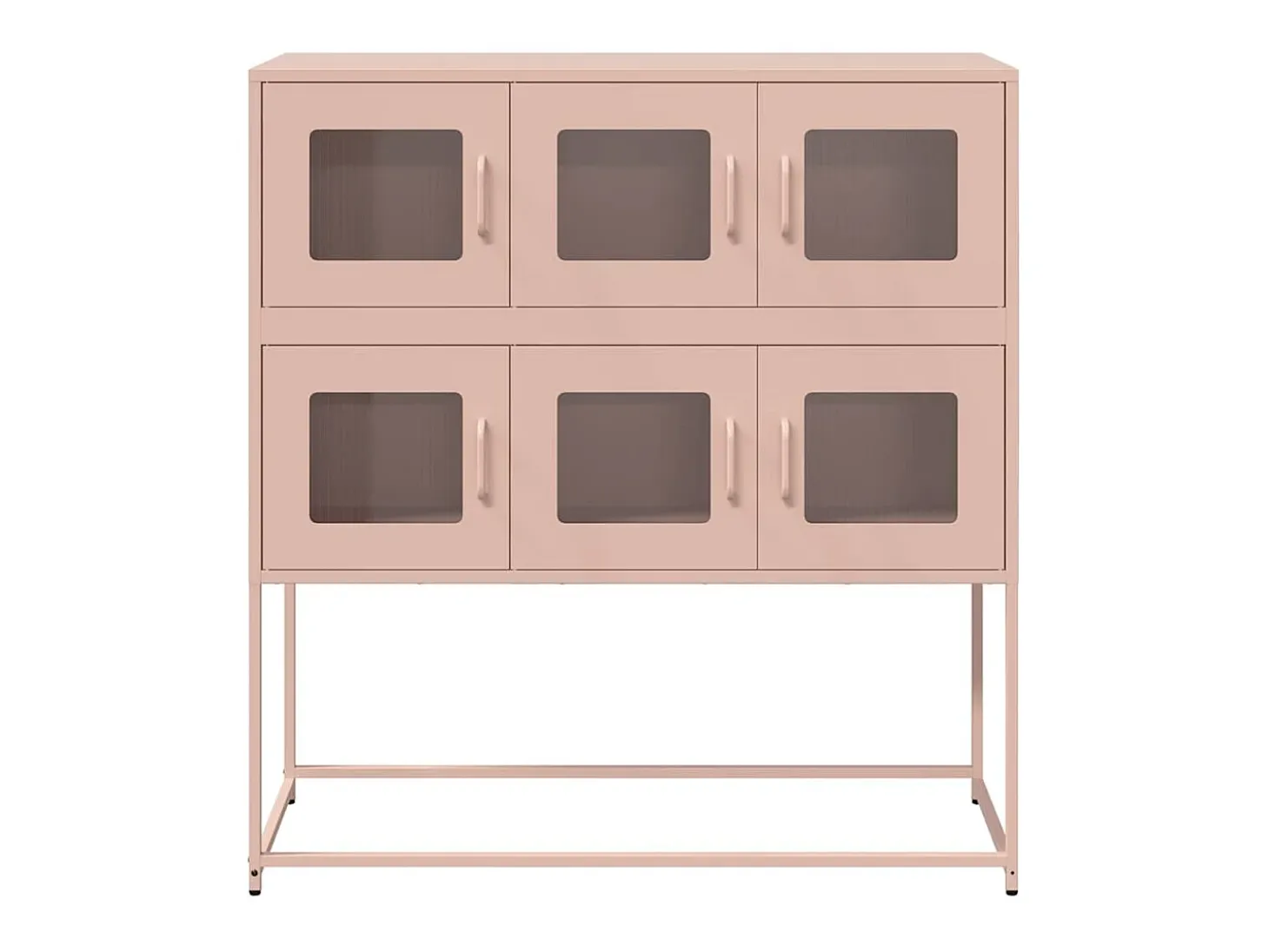 Aparador rosa 100,5x39x107 cm acero laminado en frío