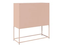 Aparador rosa 100,5x39x107 cm acero laminado en frío
