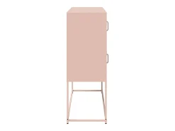 Aparador rosa 100,5x39x107 cm acero laminado en frío