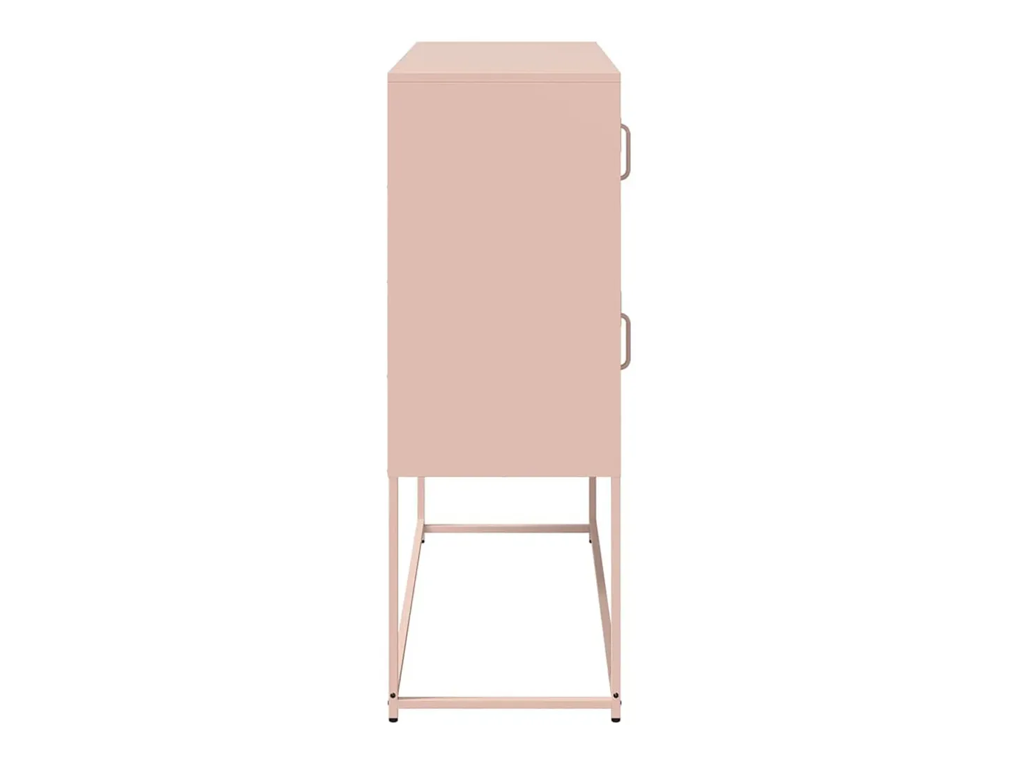 Aparador rosa 100,5x39x107 cm acero laminado en frío