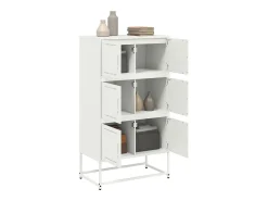 Aparador rosa 68,5x38,5x123,5 cm acero