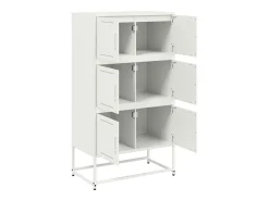 Aparador rosa 68,5x38,5x123,5 cm acero