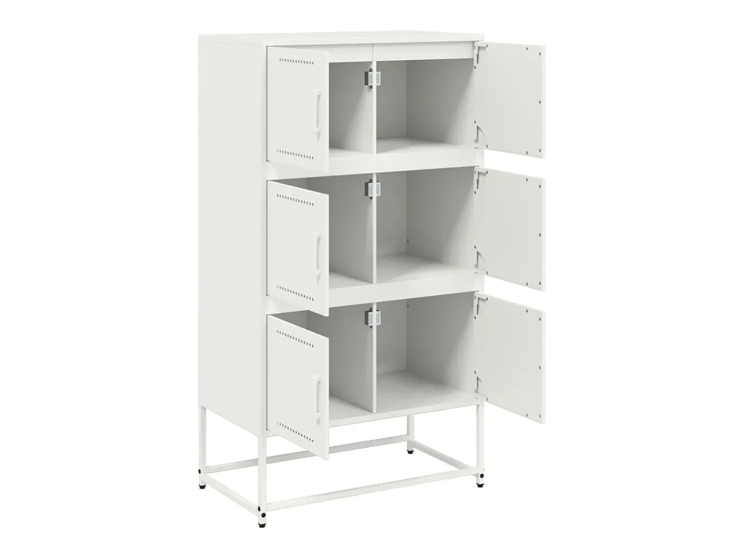 Aparador rosa 68,5x38,5x123,5 cm acero
