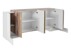 Aparador salón 6 puertas cocina 210 cm diseño Pillon Fabrik Acero