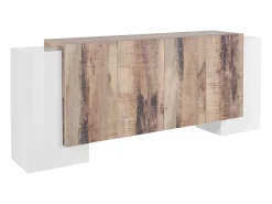 Aparador salón 6 puertas cocina 210 cm diseño Pillon Fabrik Acero