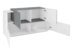 Aparador salón blanco pizarra diseño moderno 160 cm 4 puertas New Coro Four