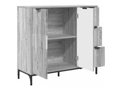 Aparador Sonoma Gris 89,5 x 33 x 82 cm Madera de Ingeniería