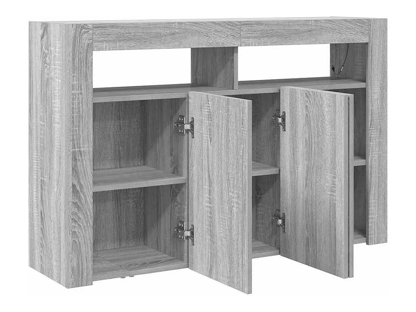 Aparador Sonoma Gris Madera de Ingeniería 116 x 30 x 75 cm Aparador