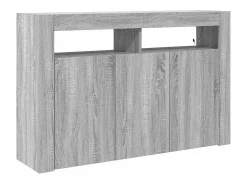 Aparador Sonoma Gris Madera de Ingeniería 116 x 30 x 75 cm Aparador