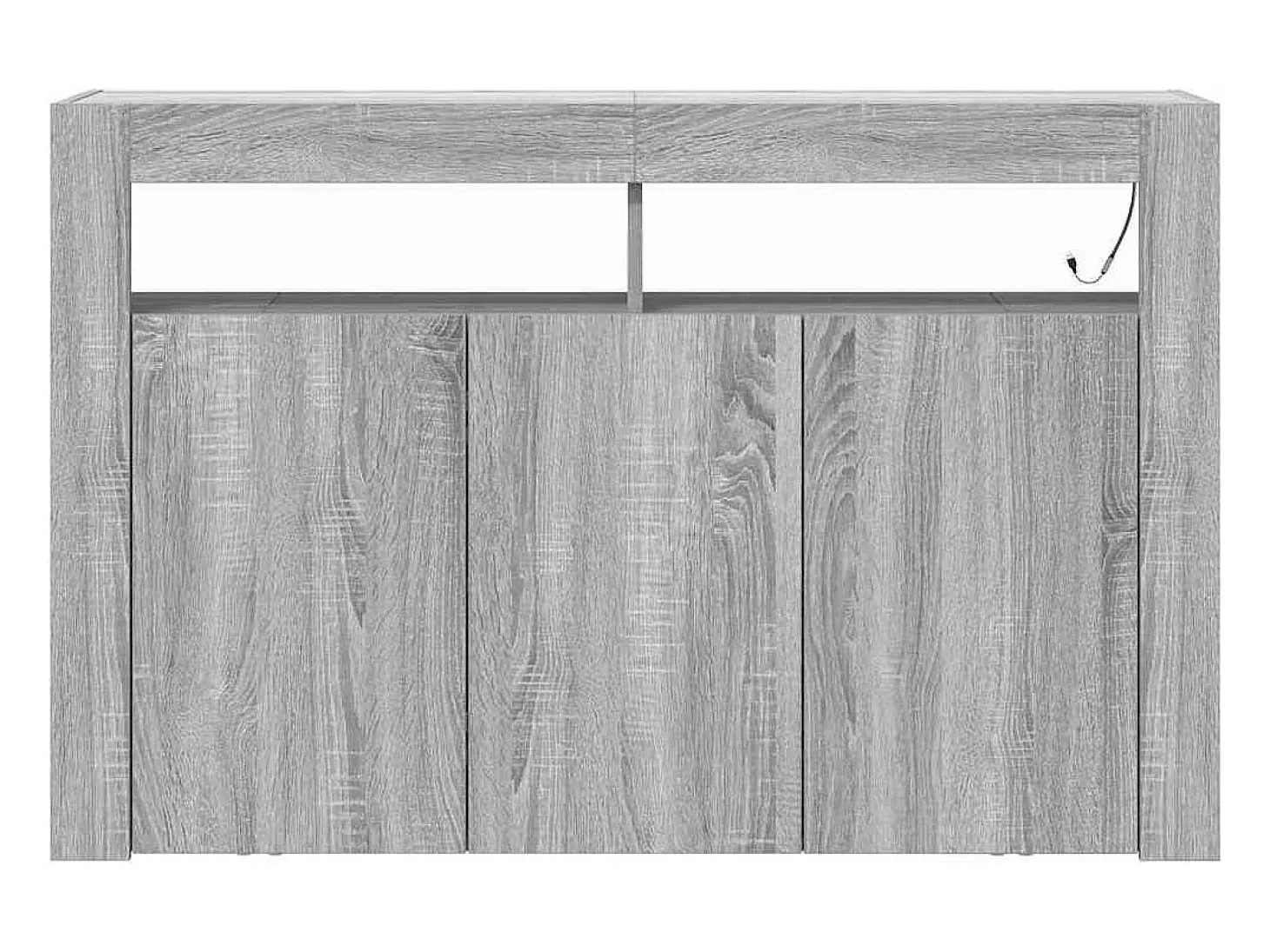 Aparador Sonoma Gris Madera de Ingeniería 116 x 30 x 75 cm Aparador