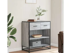 Aparador Sonoma gris 68x35x76 cm madera de ingeniería