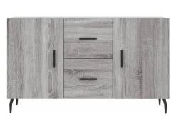 Aparador Sonoma gris 100x36x60 cm madera de ingeniería