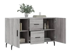 Aparador Sonoma gris 100x36x60 cm madera de ingeniería