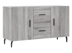 Aparador Sonoma gris 100x36x60 cm madera de ingeniería