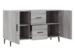 Aparador Sonoma gris 100x36x60 cm madera de ingeniería