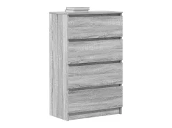 Aparador Sonoma gris 60x35x98,5 cm Madera de ingeniería