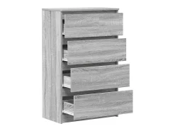 Aparador Sonoma gris 60x35x98,5 cm Madera de ingeniería