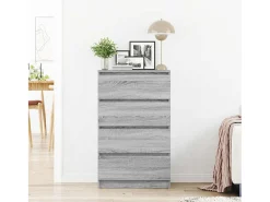 Aparador Sonoma gris 60x35x98,5 cm Madera de ingeniería