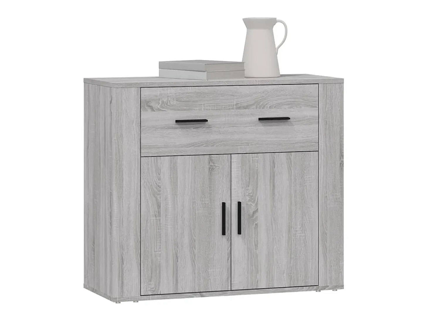 Aparador Sonoma gris 80x33x70 cm Madera de ingeniería