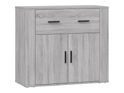 Aparador Sonoma gris 80x33x70 cm Madera de ingeniería