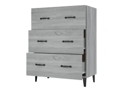 Aparador Sonoma gris 69,5x34x90 cm madera de ingeniería