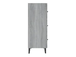 Aparador Sonoma gris 69,5x34x90 cm madera de ingeniería