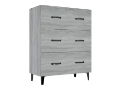 Aparador Sonoma gris 69,5x34x90 cm madera de ingeniería