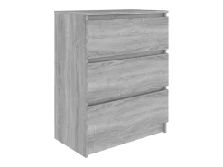 Aparador Sonoma gris 60x35x76 cm Madera de ingeniería