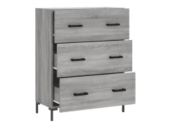 Aparador Sonoma gris 69,5x34x90 cm madera de ingeniería