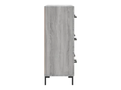 Aparador Sonoma gris 69,5x34x90 cm madera de ingeniería