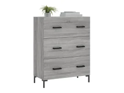 Aparador Sonoma gris 69,5x34x90 cm madera de ingeniería