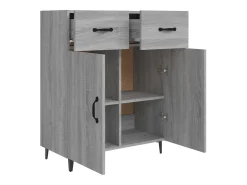 Aparador Sonoma gris 69,5x34x90 cm madera de ingeniería