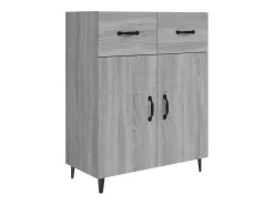 Aparador Sonoma gris 69,5x34x90 cm madera de ingeniería