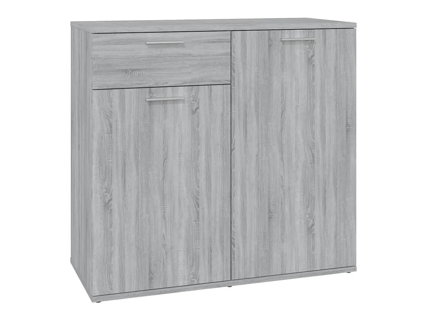Aparador Sonoma gris 80x36x75 cm Madera de ingeniería