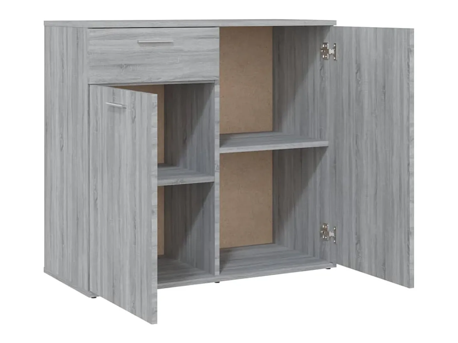 Aparador Sonoma gris 80x36x75 cm Madera de ingeniería