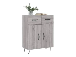 Aparador Sonoma gris 69,5x34x90 cm madera de ingeniería