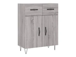 Aparador Sonoma gris 69,5x34x90 cm madera de ingeniería
