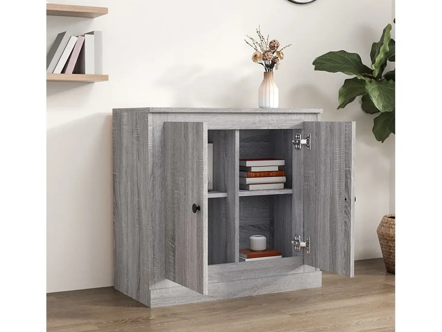 Aparador Sonoma gris 70x35,5x67,5 cm madera de ingeniería