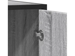 Aparador Sonoma gris 134x35x76 cm madera de ingeniería