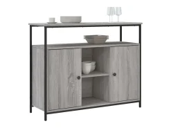 Aparador Sonoma gris 100x35x80 cm madera de ingeniería