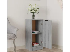 Aparador Sonoma gris 30x30x70 cm Madera de ingeniería