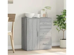 Aparador Sonoma gris 60x31x70 cm madera de ingeniería